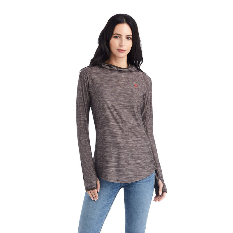 Ariat Hemden Damen - Laguna Hoodie DunkelBraun ( NXYQM-5271 )